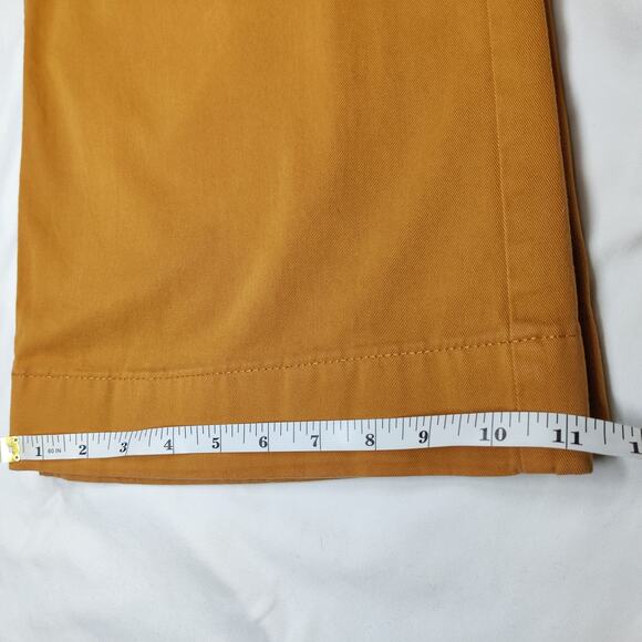 J. Crew Full Length Wide Leg Chino Trousers Camel Brown High Rise 30 Preppy - Picture 13 of 15